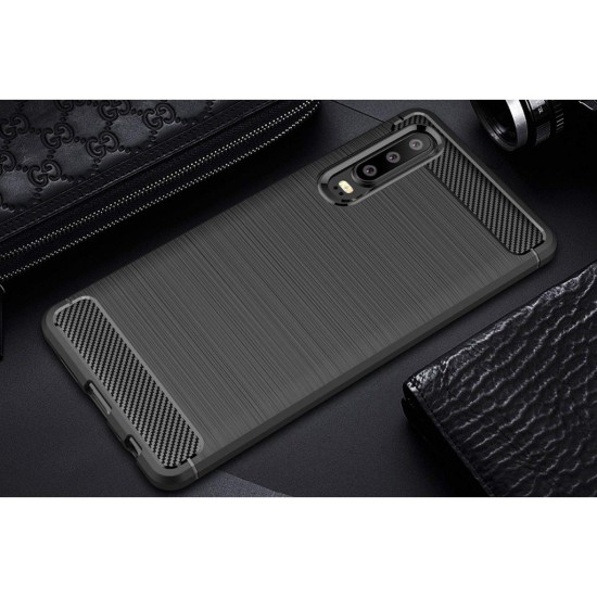 Чехол для мобильного телефона Laudtec для Huawei P30 Carbon Fiber (Black) (LT-P30B) Чехол для мобильного телефона Laudtec для Huawei P30 Carbon Fiber (Black) (LT-P30B)
