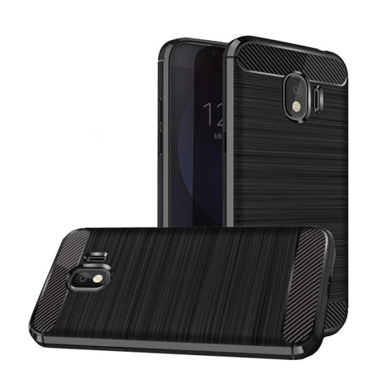 Чехол для мобильного телефона Laudtec для Samsung J2 2018/J250 Carbon Fiber (Black) (LT-J250F) Чехол для мобильного телефона Laudtec для Samsung J2 2018/J250 Carbon Fiber (Black) (LT-J250F)