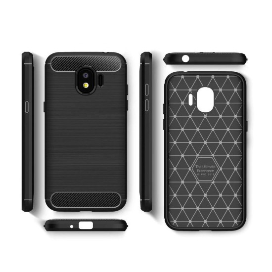Чехол для мобильного телефона Laudtec для Samsung J2 2018/J250 Carbon Fiber (Black) (LT-J250F) Чехол для мобильного телефона Laudtec для Samsung J2 2018/J250 Carbon Fiber (Black) (LT-J250F)