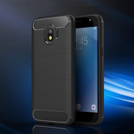 Чехол для мобильного телефона Laudtec для Samsung J2 2018/J250 Carbon Fiber (Black) (LT-J250F) Чехол для мобильного телефона Laudtec для Samsung J2 2018/J250 Carbon Fiber (Black) (LT-J250F)